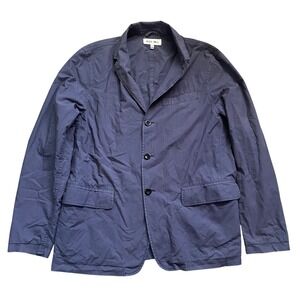 Alex Mill Summer Blazer 100% Cotton Men Medium Blue Navy Lightweight Chore Coat